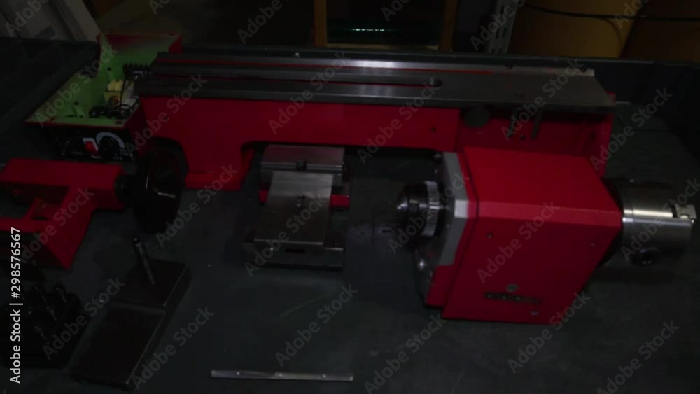 Desktop CNC lathe deconstructed in pieces Desktop CNC lathe deconstructed in pieces