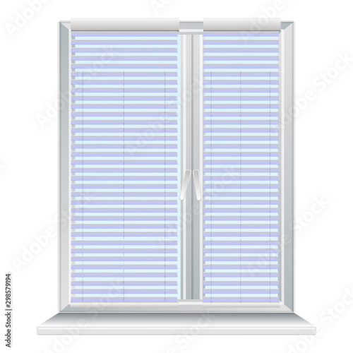 Window jalousie icon. Cartoon of window jalousie vector icon for web design isolated on white background