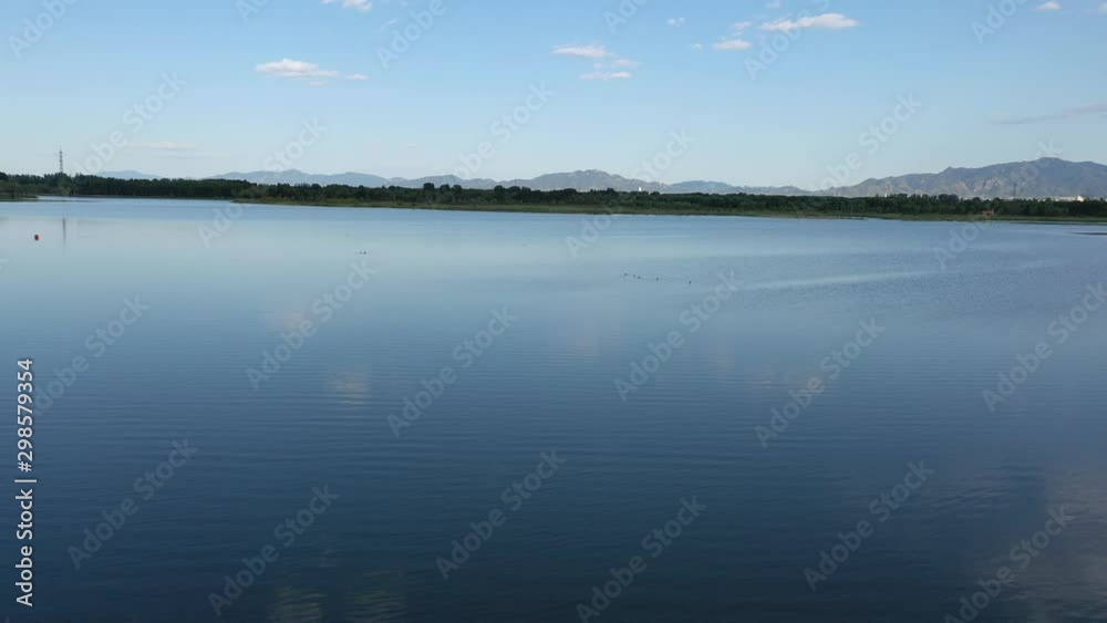 Aerial view of wetland scenery at Beijing suburbs. Aerial view of wetland scenery at Beijing suburbs.