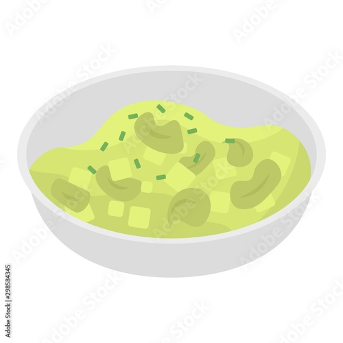 Cabbage salad icon. Isometric of cabbage salad vector icon for web design isolated on white background