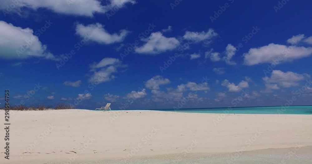 Amazing summer travel vacation in the white sand beach in Caledonia - Steady shot Amazing summer travel vacation in the white sand beach in Caledonia - Steady shot