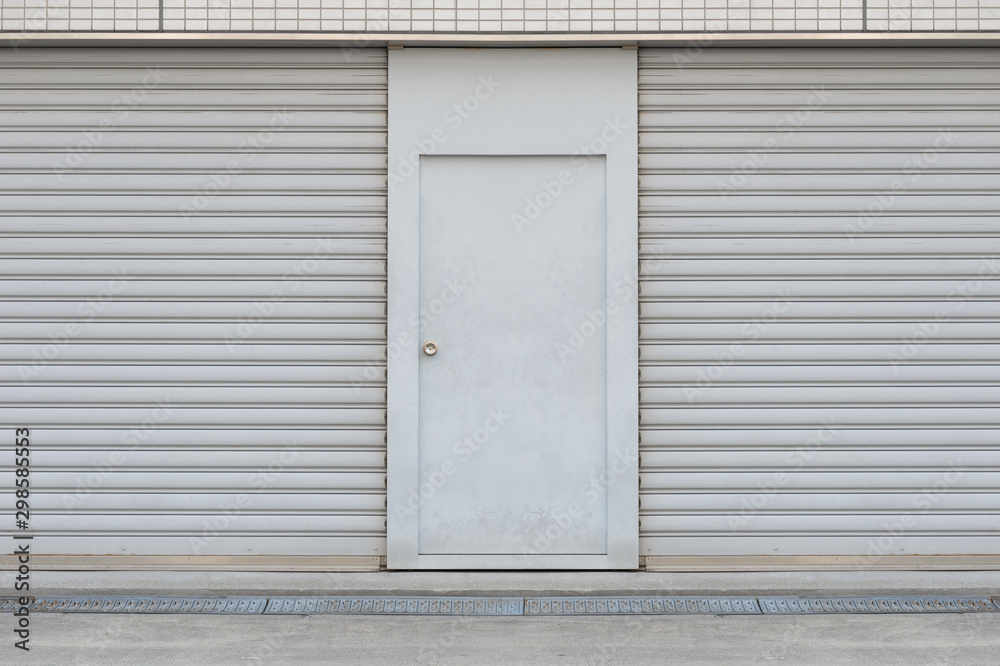 sidewalk by street wall & door sidewalk by street wall & door