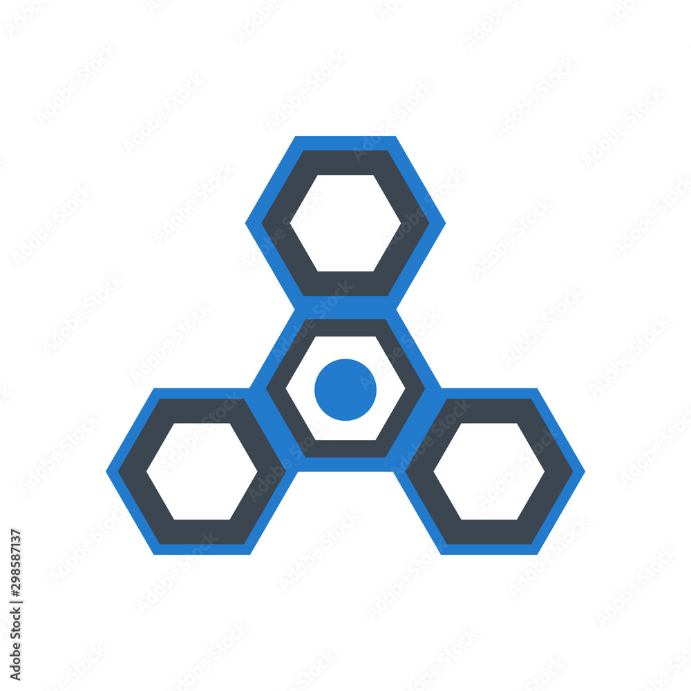 Spinner icon illustration with white background Spinner icon illustration with white background