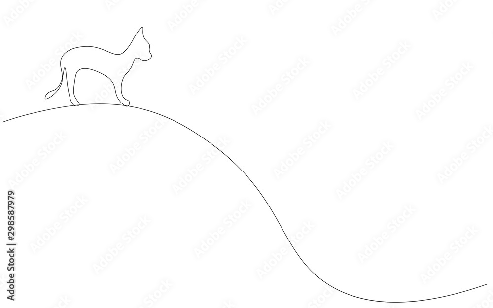 Animal background with cute cat, vector illustration Animal background with cute cat, vector illustration