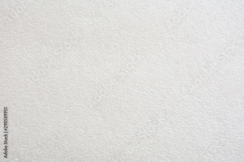 White polystyrene foam abstract texture or background. Insulation material used in the construction of residential premises.