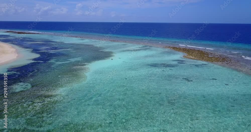 calm in wide open sea of malaysia