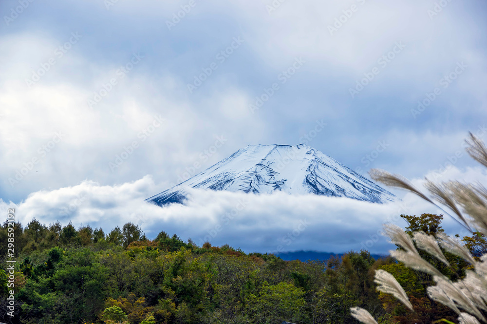 雨上がりの富士山