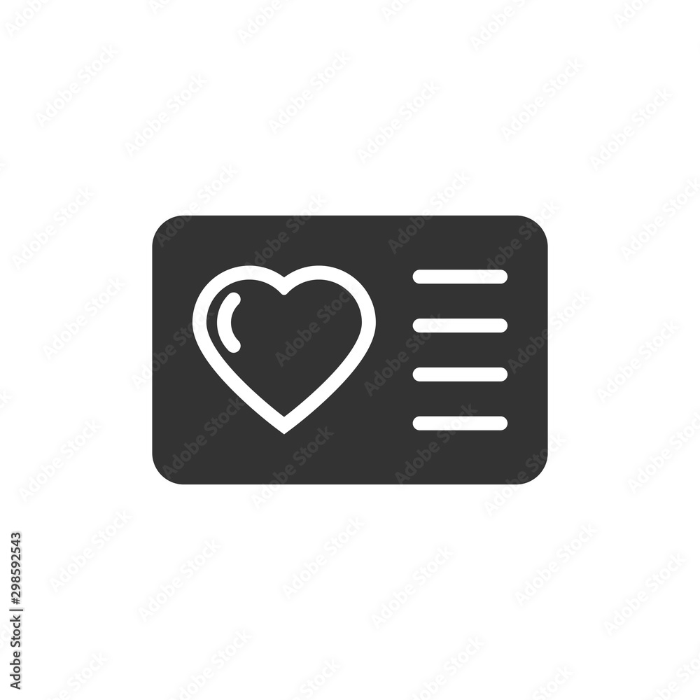 Loyalty card icon in flat style. Reward vector illustration on white isolated background. Discount business concept. Loyalty card icon in flat style. Reward vector illustration on white isolated background. Discount business concept.