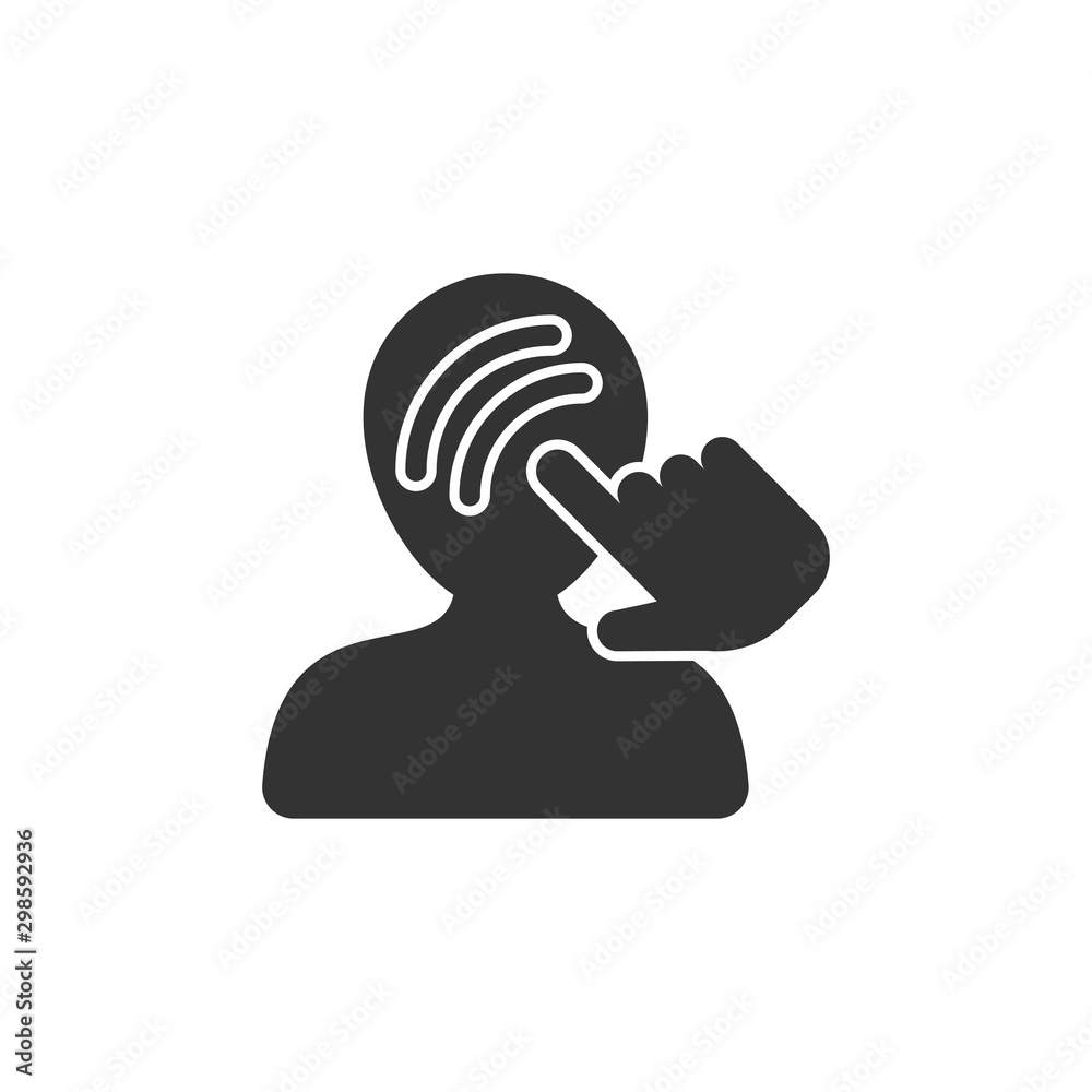 Mind awareness icon in flat style. Idea human vector illustration on isolated background. Customer brain business concept. Mind awareness icon in flat style. Idea human vector illustration on isolated background. Customer brain business concept.