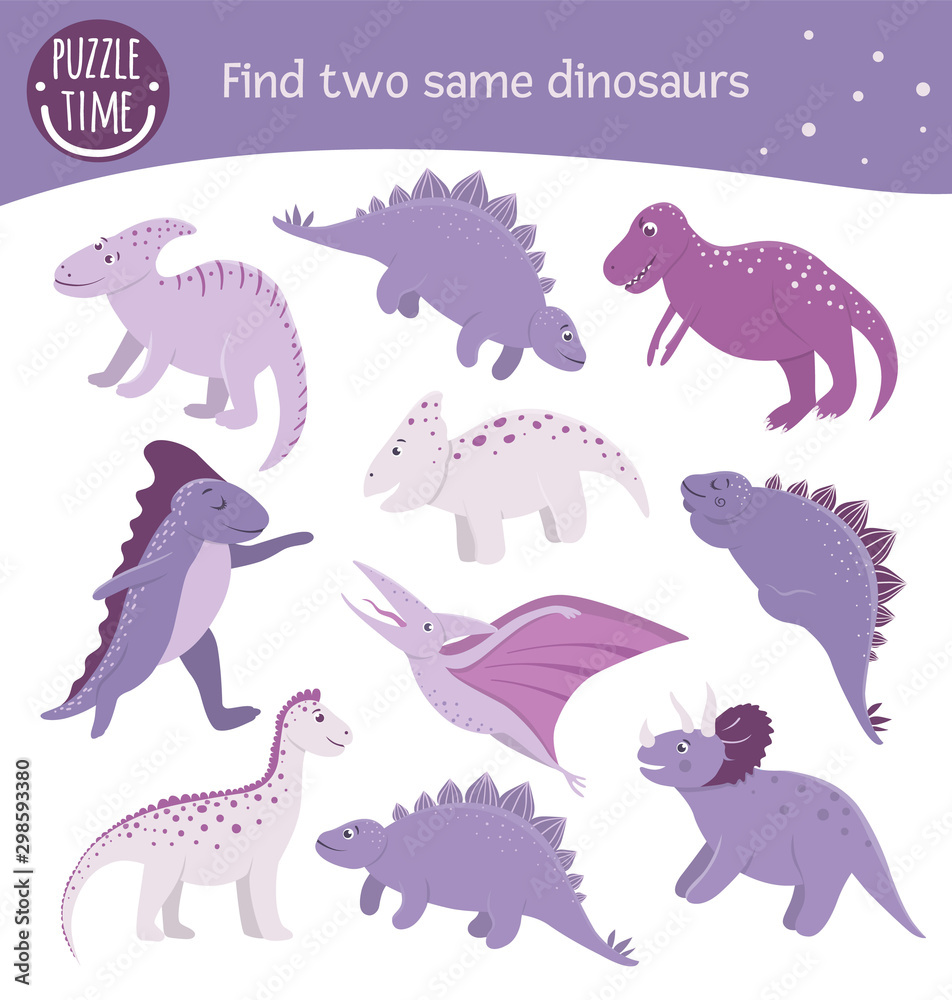 find-two-same-dinosaurs-matching-activity-for-preschool-children