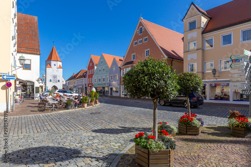 little town Aichach in Bavaria