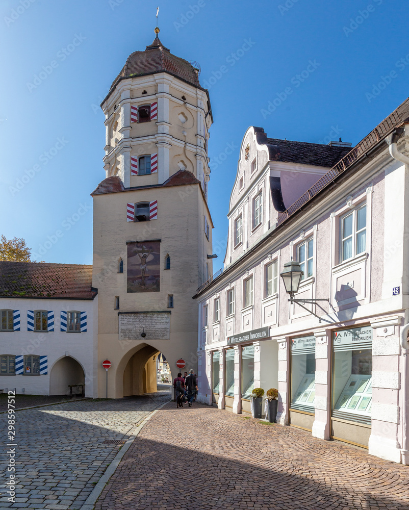 little town Aichach in Bavaria