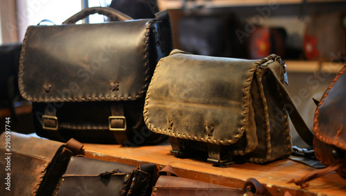 leather bags in the oriental markets