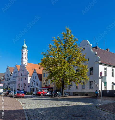 little town Aichach in Bavaria