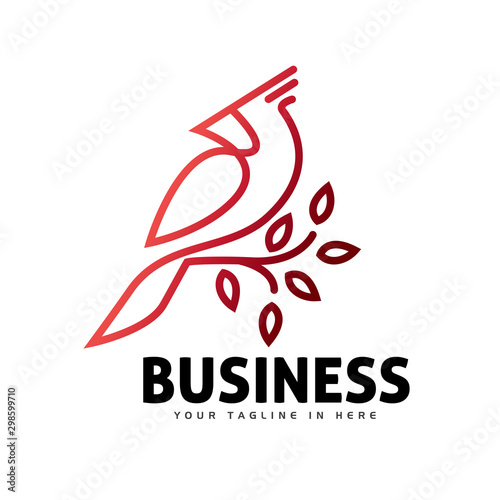 simple elegant Perch bird line art home real estate logo design inspiration