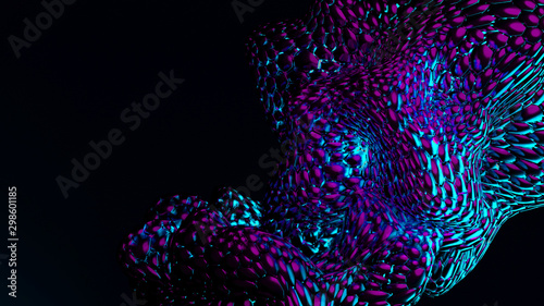 Futuristic bionical abstract background