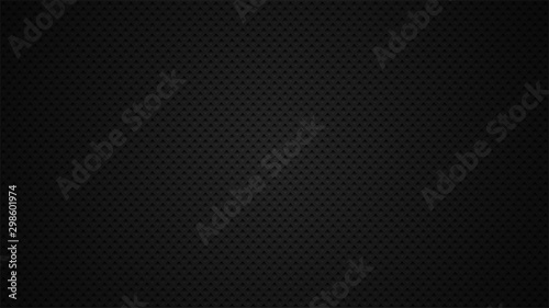 Embossed metal. Black modern iron background. Vector illustration.