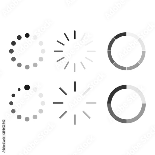 Load icon vector. Set icon buffer and loading symbol