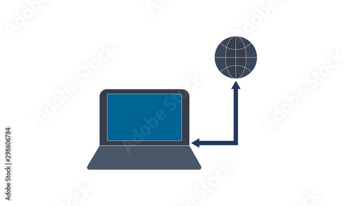 Internet connection icon for online status