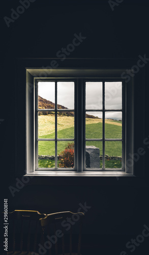 Iceland though a house window