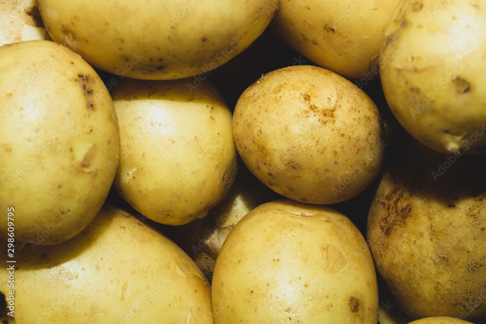 Fresh young potatoes. vegetables. healthy nutrition. vegetarian food Fresh young potatoes. vegetables. healthy nutrition. vegetarian food