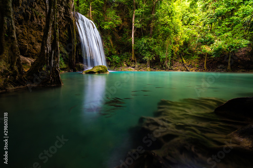 Level 3 Pha Nam Tok, Erawan waterfall, Erawan National Park, Kanchanaburi Province, Thailand © ting_149