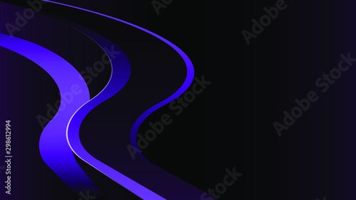 Stylish abstract 3D background with neon lights.