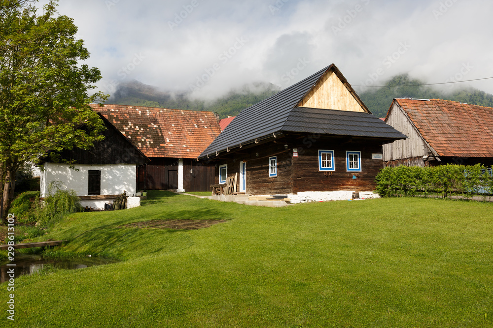 Zaskov village in Orava region.