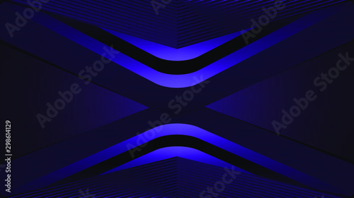 Stylish abstract 3D background with neon lights.