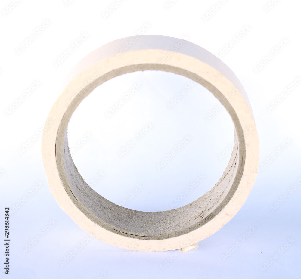 roll of masking tape paper glue on white roll of masking tape paper glue on white