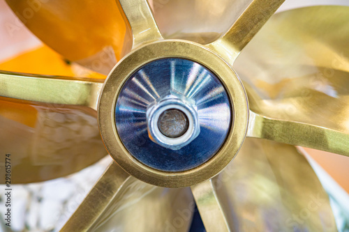 Screw propeller on the ship...
