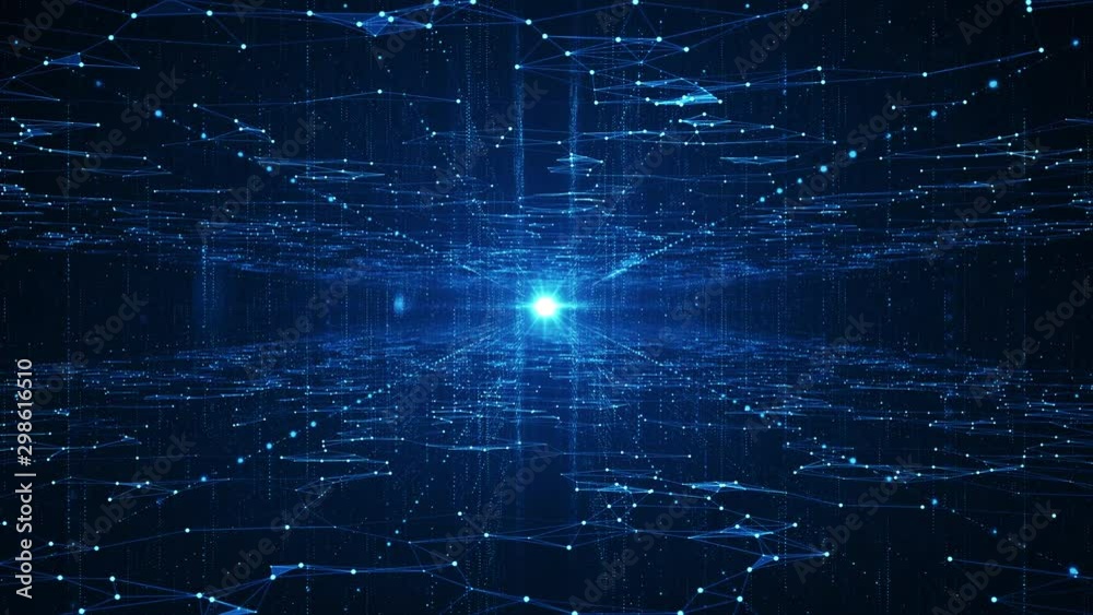  Abstract technology  big data background concept. Motion of digital data flow. Transferring of big data. Transfer and storage of data sets , block chain, server,  hi-speed internet.