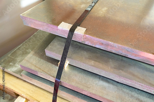 Sheets of aluminum. Industr...