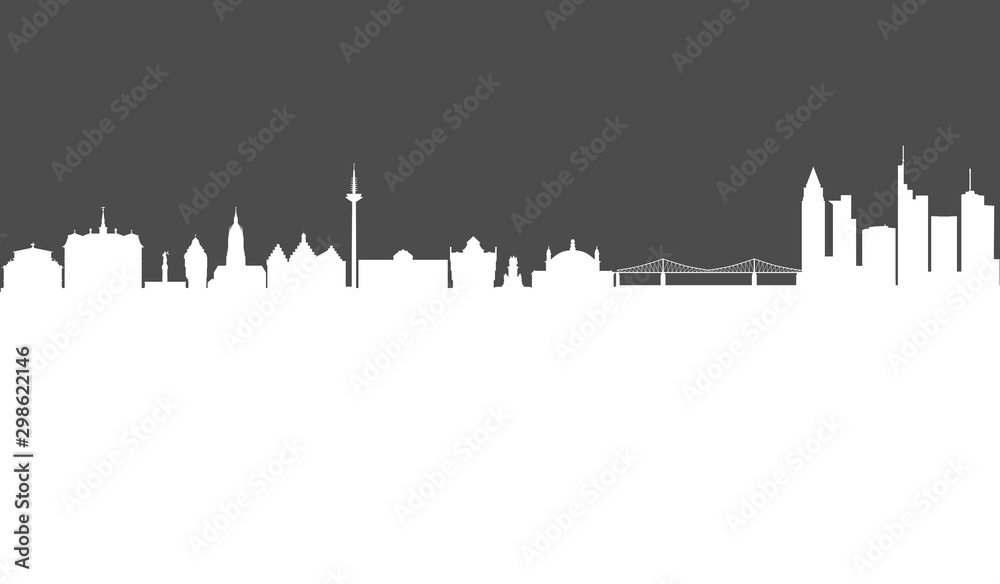 Obraz premium Frankfurt, Panorama