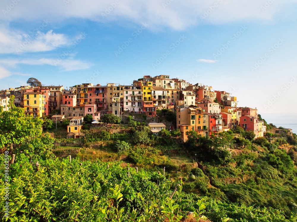 Campiglia Tramonti - Cinque Terre: typical centuries-old seaside village on the rugged Italian Riviera coastline