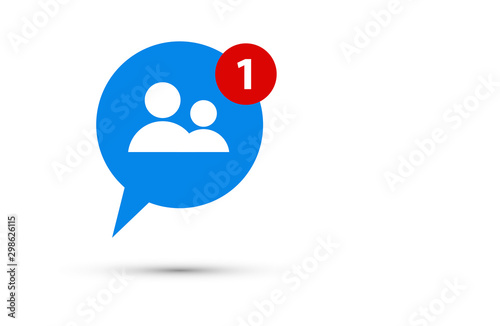 icone, chat, richiesta di amicizia, social network, messaggi, amici