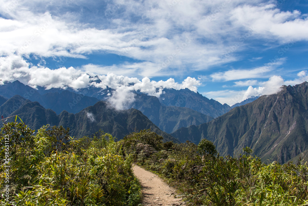 Andes. View from the Machupicchu mountain