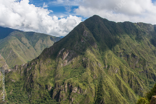 Andes. View from the Machu picchu