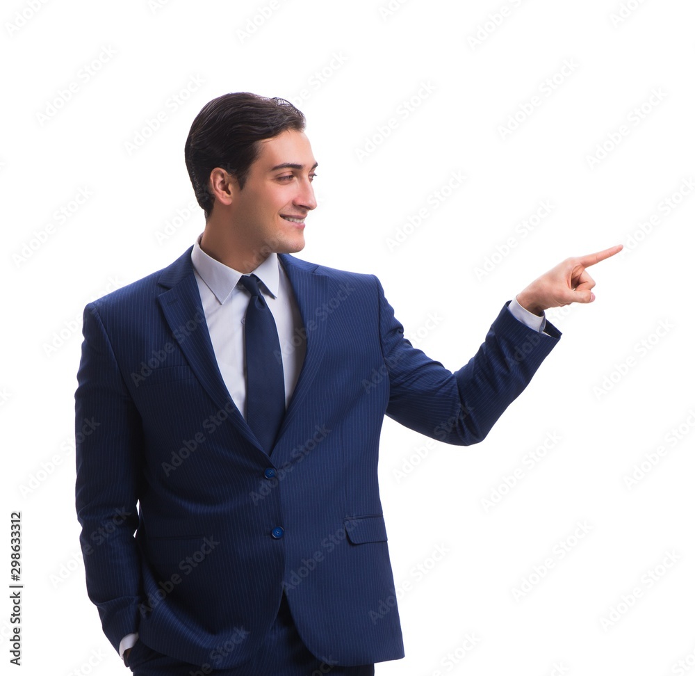 Young businessman isolated on white background Young businessman isolated on white background