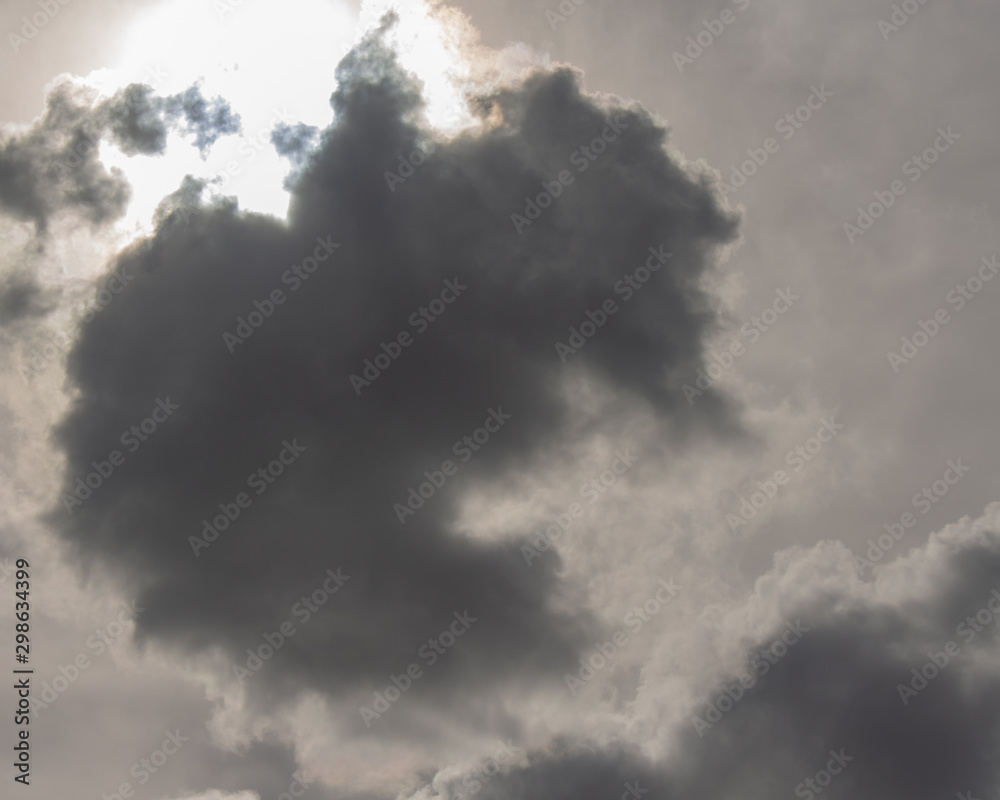 The vast blue sky and clouds sky