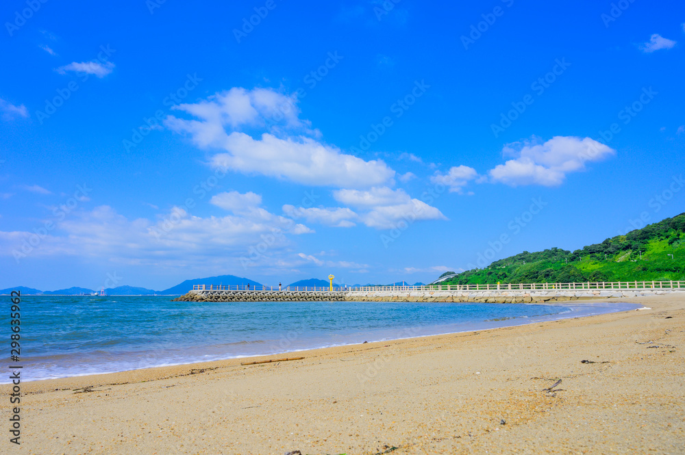 夏の西山海水浴場【山口県下関市】