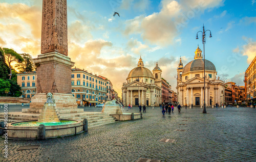 Fotografie, Obraz Piazza del Popolo (People's Square), Rome, Italy