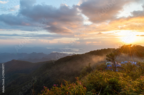 Hiking at Khao San Nok Wua, Kanjanaburi,Thailand