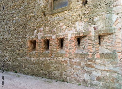 Fototapeta Naklejka Na Ścianę i Meble -  Ramparts as seen from inside of Ehrenbreitstein fortress, Koblenz, Upper Middle Rhine Valley (UNESCO World Heritage List, 2002), Rhineland-Palatinate, Germany, Europe.
