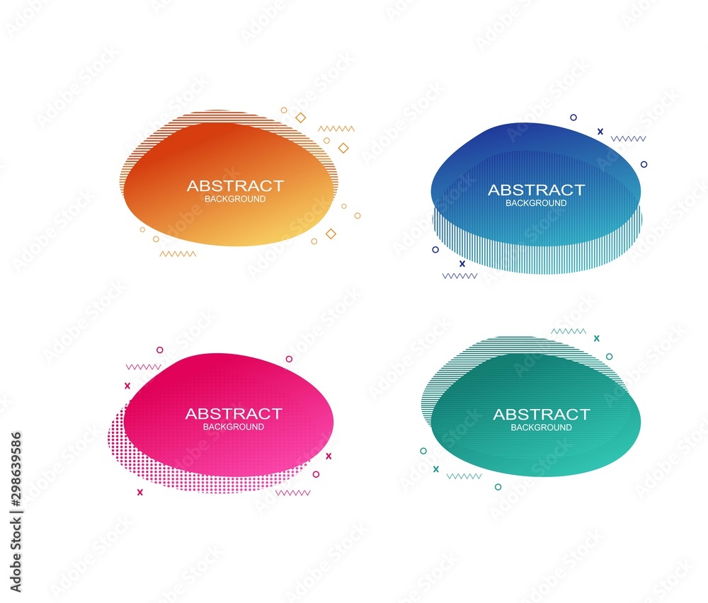Set of modern fluid graphic elements. Dynamical colored forms and line. Gradient abstract banners with flowing liquid shapes. Template for the design of a logo, flyer or presentation Set of modern fluid graphic elements. Dynamical colored forms and line. Gradient abstract banners with flowing liquid shapes. Template for the design of a logo, flyer or presentation