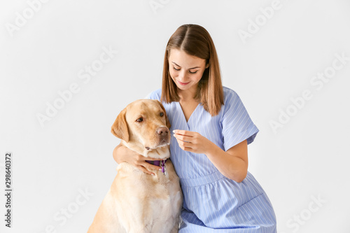 Beautiful young woman with ...