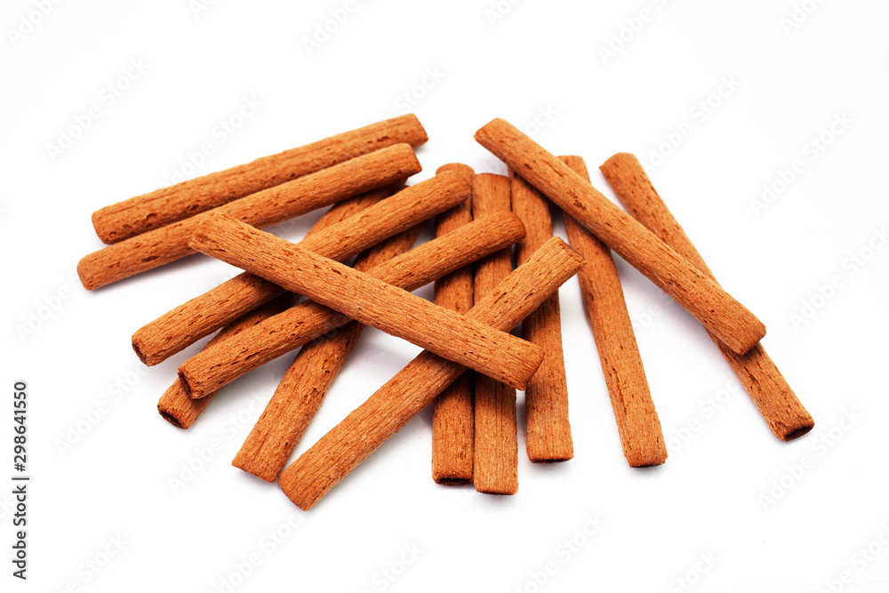 bamboo cookies lies on a white background, close-up bamboo cookies lies on a white background, close-up