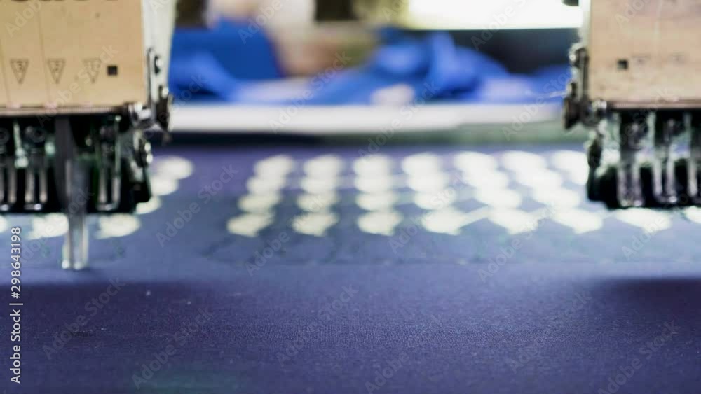 Sewing machine making badge after a digital design