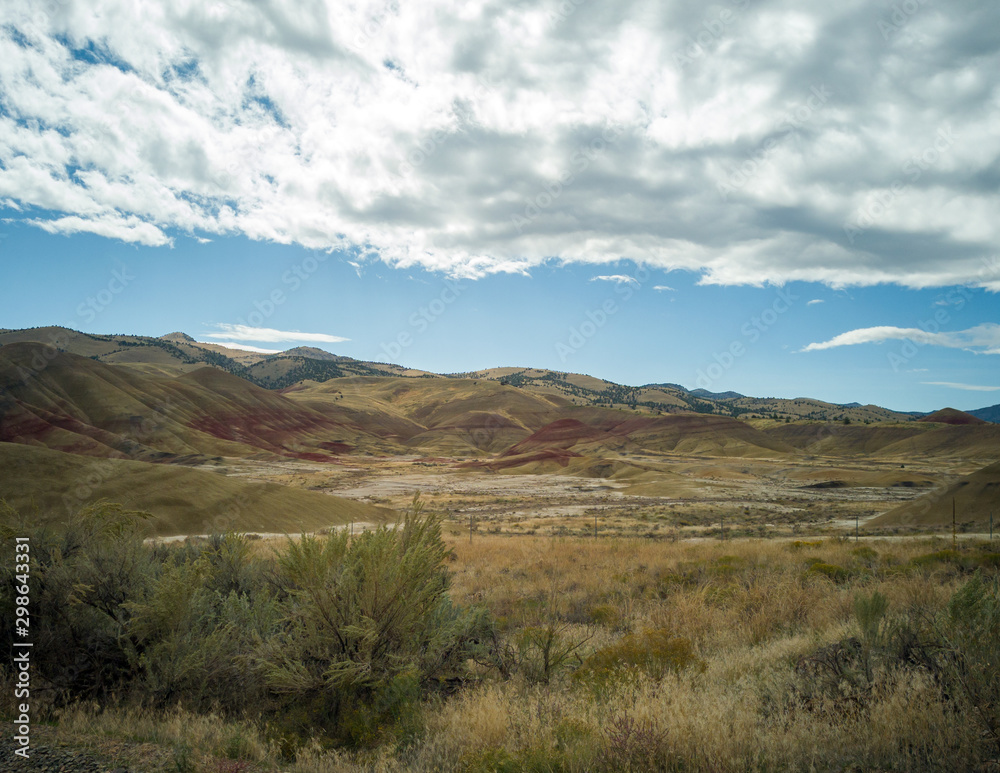 Awesome images of the colorful well preserved John Day Fossil Beds Painted Hills Overlook Area in Mitchell, Oregon. Awesome images of the colorful well preserved John Day Fossil Beds Painted Hills Overlook Area in Mitchell, Oregon.