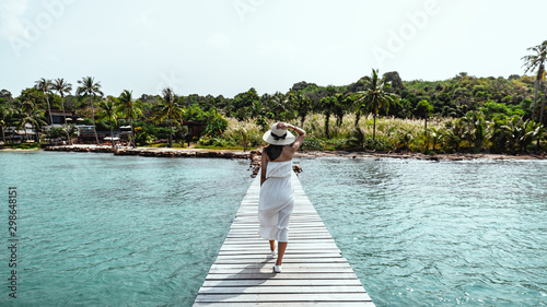 Woman summer relax vacation